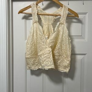 Torrid cream bralette - size 4